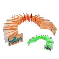 Accordion-folded 3D cards (also known as pop-up cards).